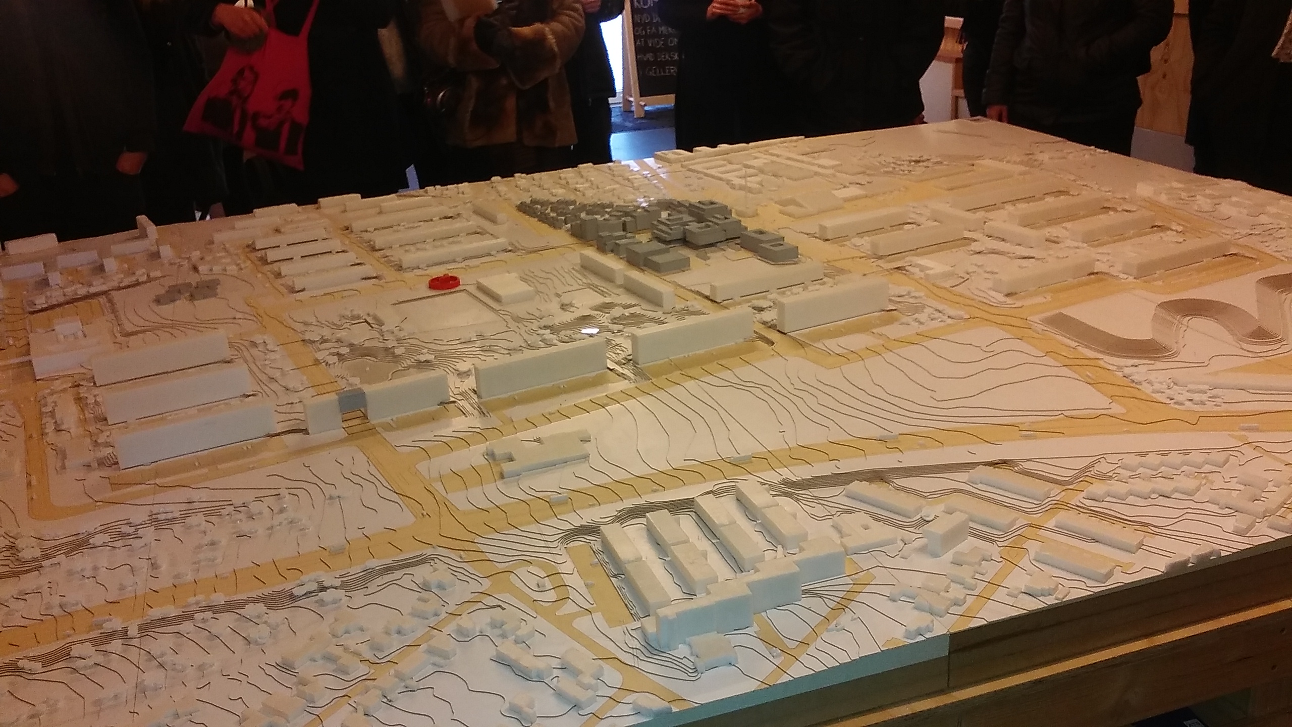 Maquette du projet de renouvellement urbain de Gellerup à Aarhus